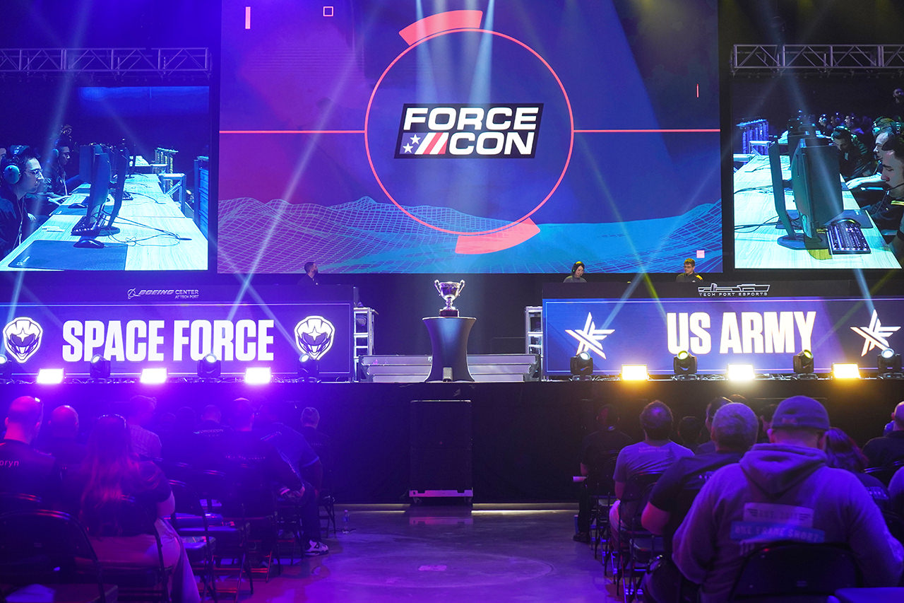 Stage for the esports event Forcecon